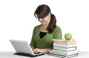 Teacher on laptop