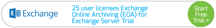 25 user licenses Exchange Online Archiving (EOA) for Exchange Server Trial