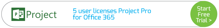 5 user licenses Project Pro for Office 365