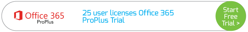 25 user licenses Office 365 ProPlus Trial