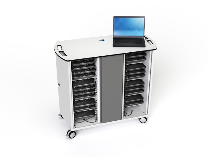 Chromebook charging trolley 32 bay OnView low
