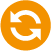 orange backup icon