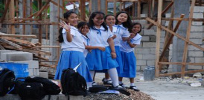 Filipino school children